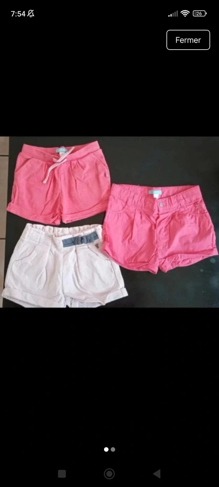 Lot de 3 shorts 13 mois de marque obaibi